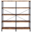 Analiese 63-inch 4-shelf Double Bookshelf Grey Driftwood