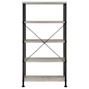 Analiese 63-inch 4-shelf Bookshelf Grey Driftwood