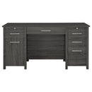 Dylan 60-inch 4-drawer Lift Top Office Desk Weathered Grey