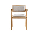 Modrest Fern - Modern Natural and Beige Dining Chair Set of 2