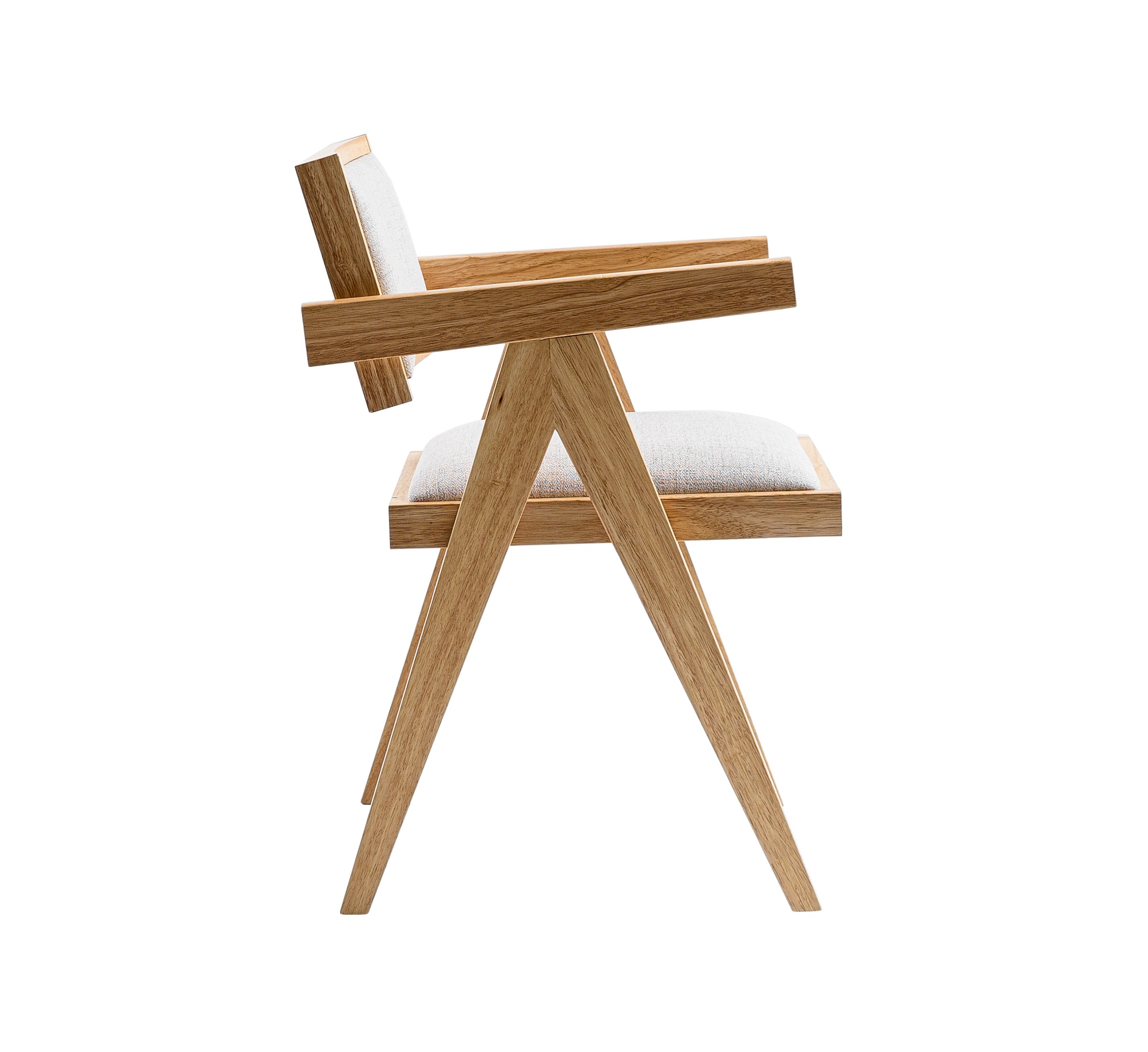 Modrest Fern - Modern Natural and Beige Dining Chair Set of 2