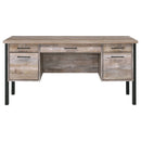 Samson 60-inch 4-drawer Office Computer Desk Weathered Oak