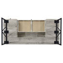 Analiese 63-inch 4-drawer Writing Desk Grey Driftwood