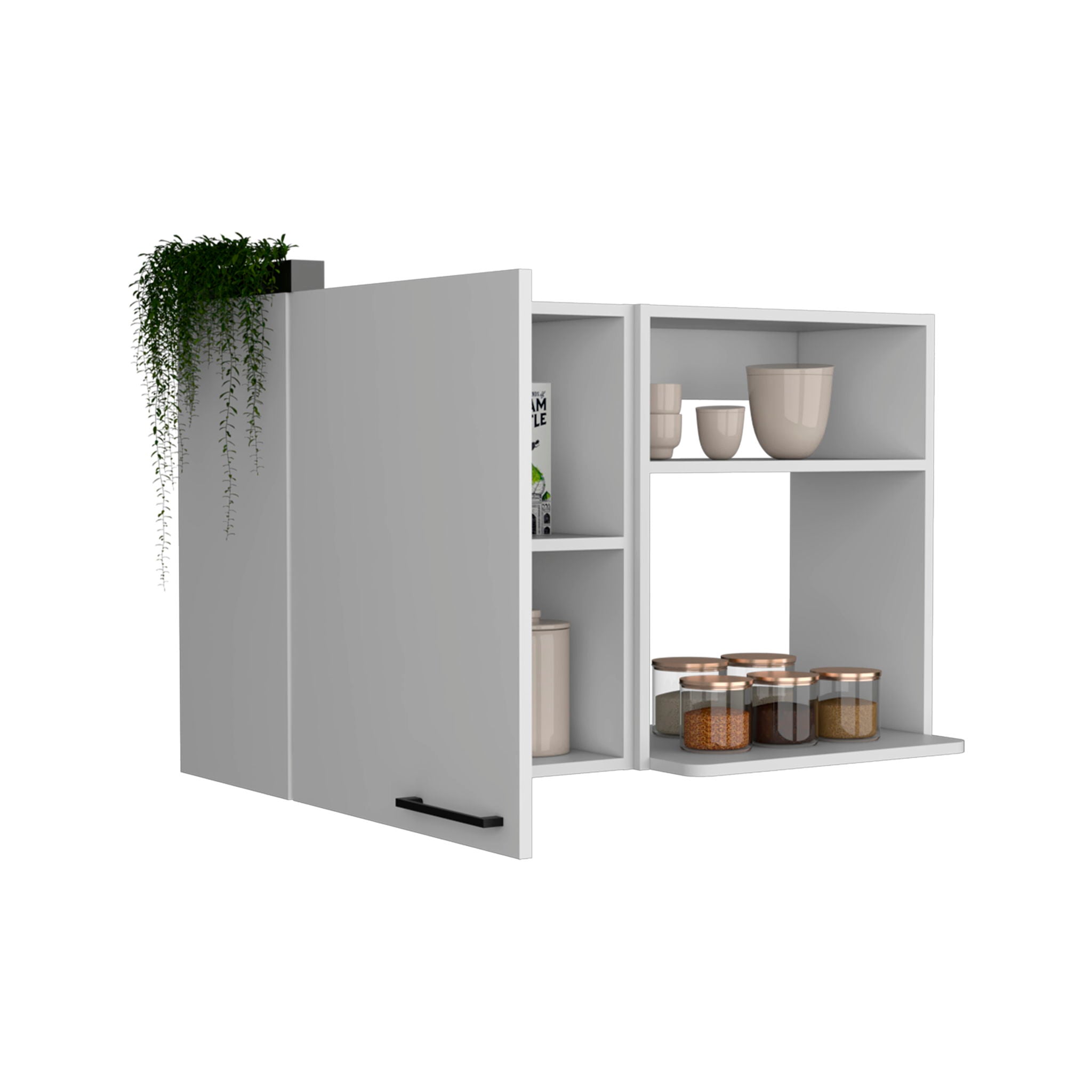 Burwood - Kitchen Wall Cabinet With 2 Doors And Shelves - White