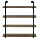 Elmcrest 24-inch 4-shelf Wall Bookshelf Grey Driftwood
