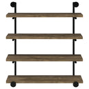 Elmcrest 24-inch 4-shelf Wall Bookshelf Grey Driftwood