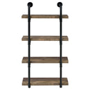 Elmcrest 24-inch 4-shelf Wall Bookshelf Grey Driftwood