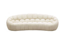 Divani Casa Yolonda - Modern Curved Off-White Fabric Sofa Set
