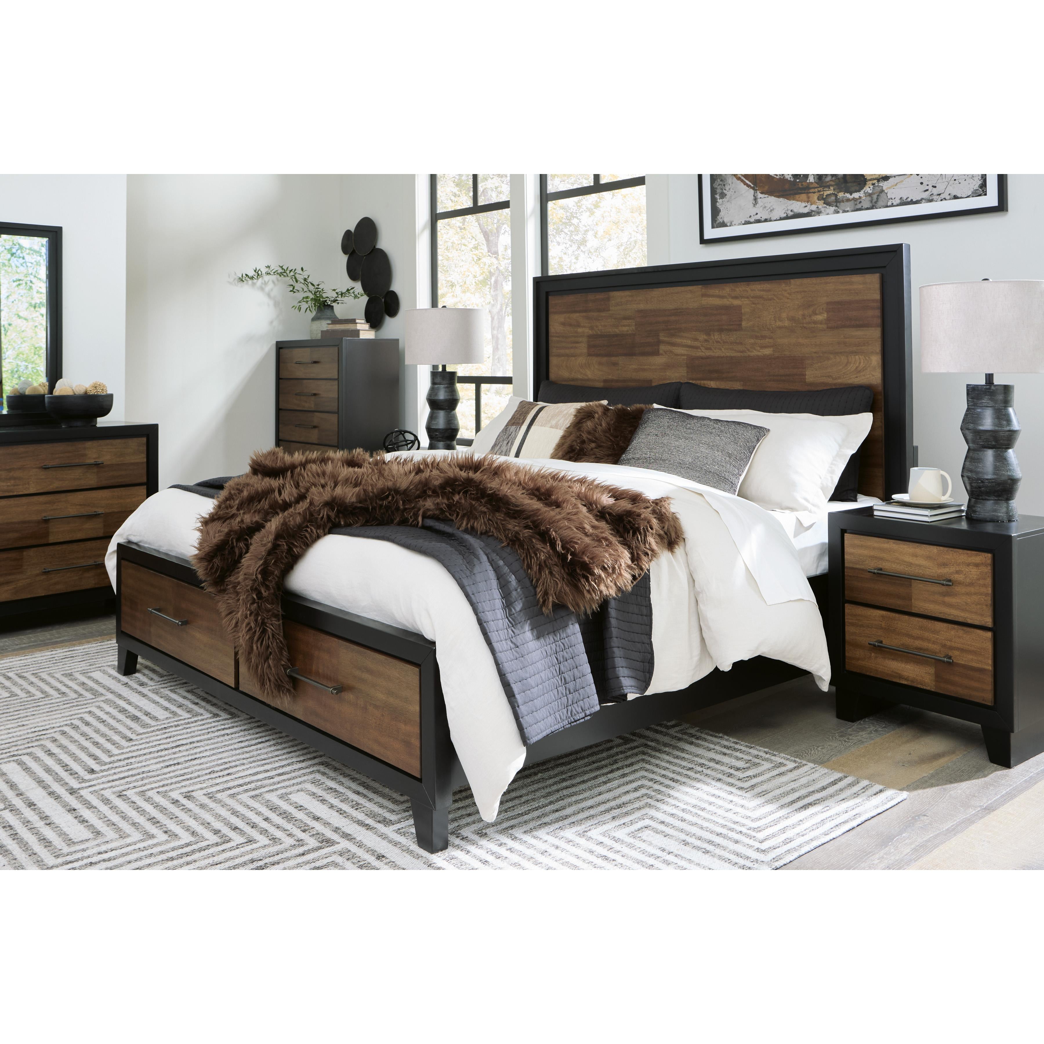 Benchcraft Kraeburn Queen Panel Bed with Storage B496-57/B496-54S/B496-197 IMAGE 7