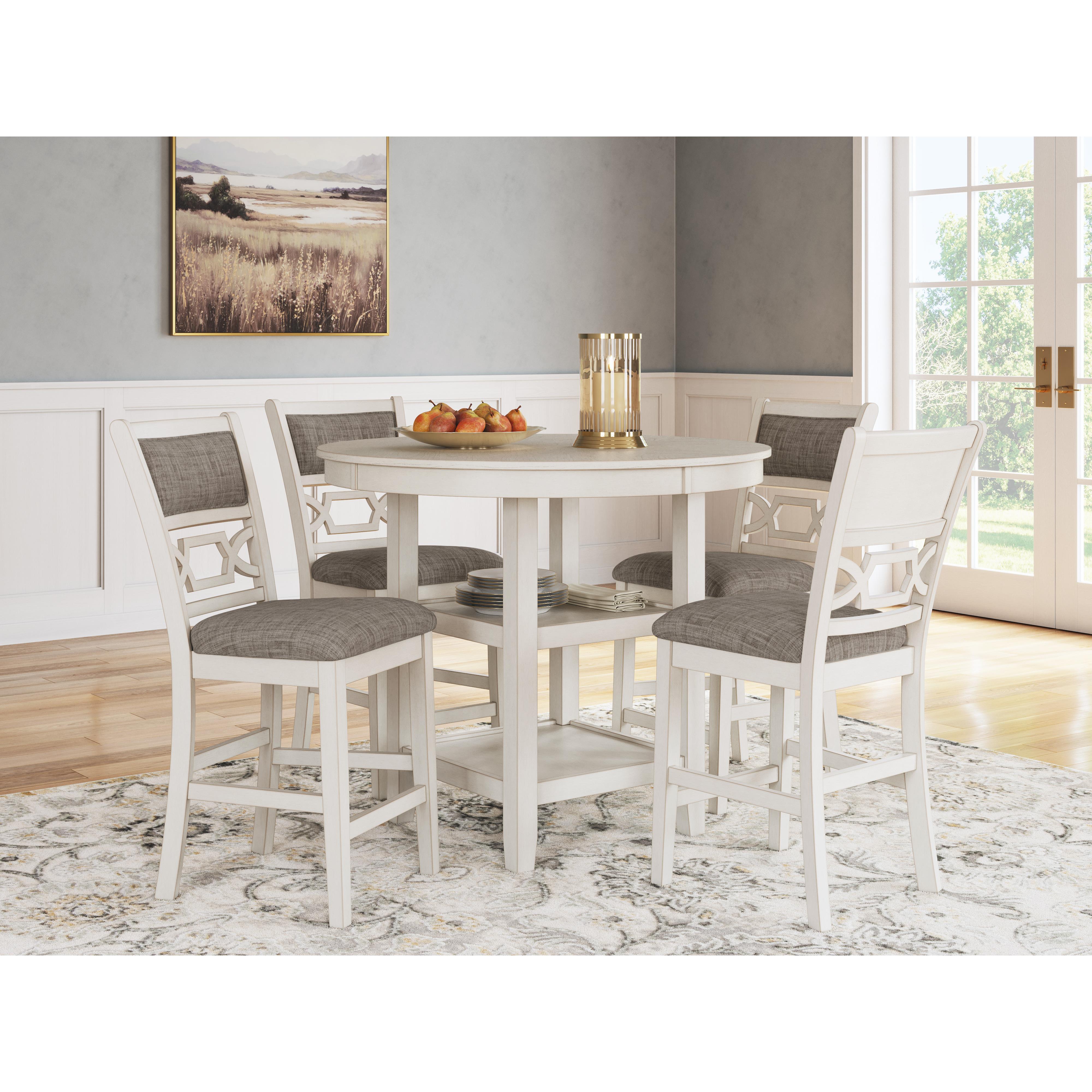 Diamond Modern Furniture Exclusive Design Erinberg 5 pc Counter Height Dinette D423-223 IMAGE 4