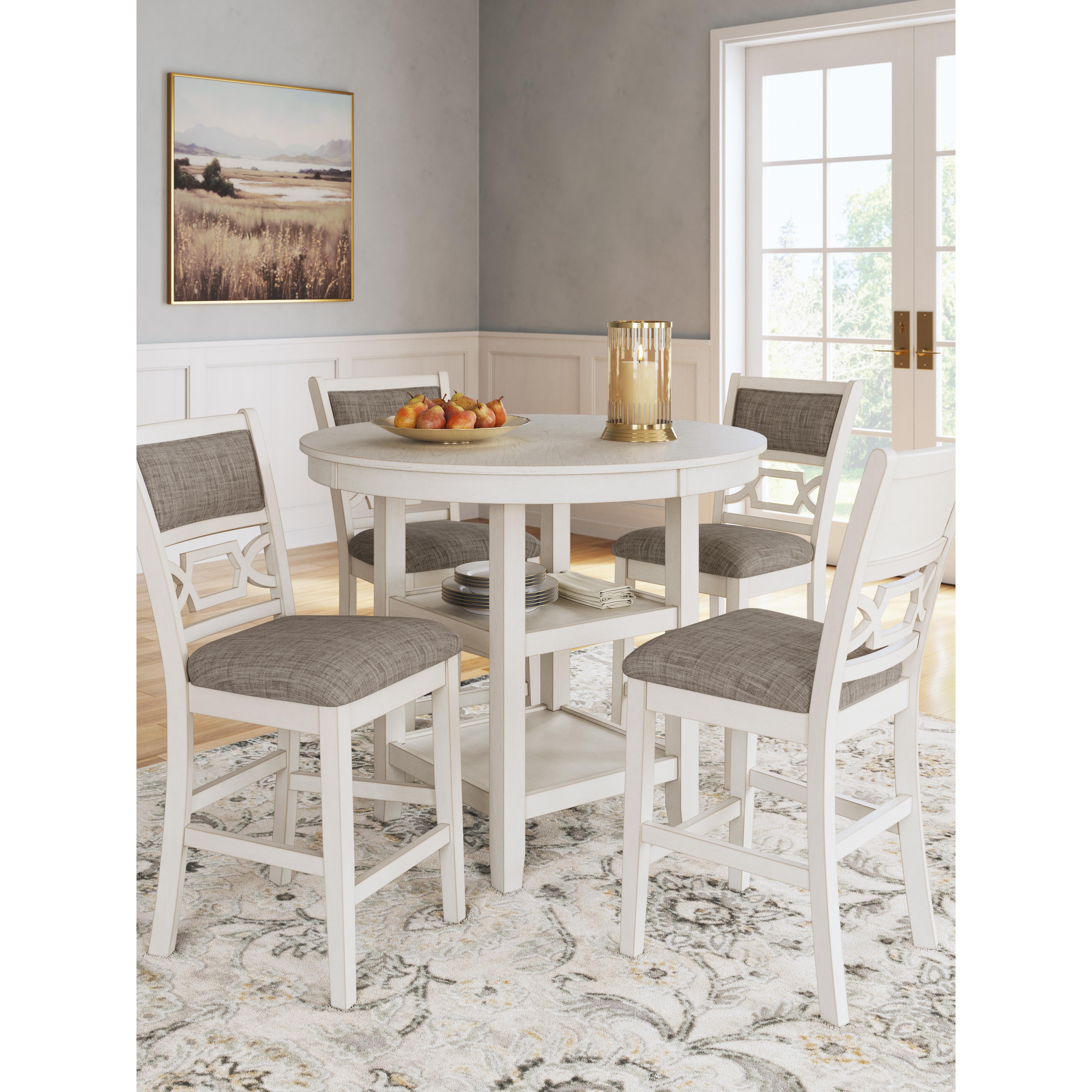 Diamond Modern Furniture Exclusive Design Erinberg 5 pc Counter Height Dinette D423-223 IMAGE 5
