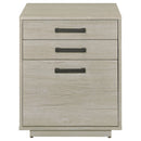 Loomis 3-drawer Home Office File Cabinet Whitewashed Grey