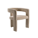 Modrest Cherish - Modern Beige Fabric Dining Chair