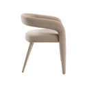 Modrest Mundra - Modern Beige Fabric Dining Chair