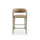 Modrest Faerron - Modern Tan Leatherette Counter Chair