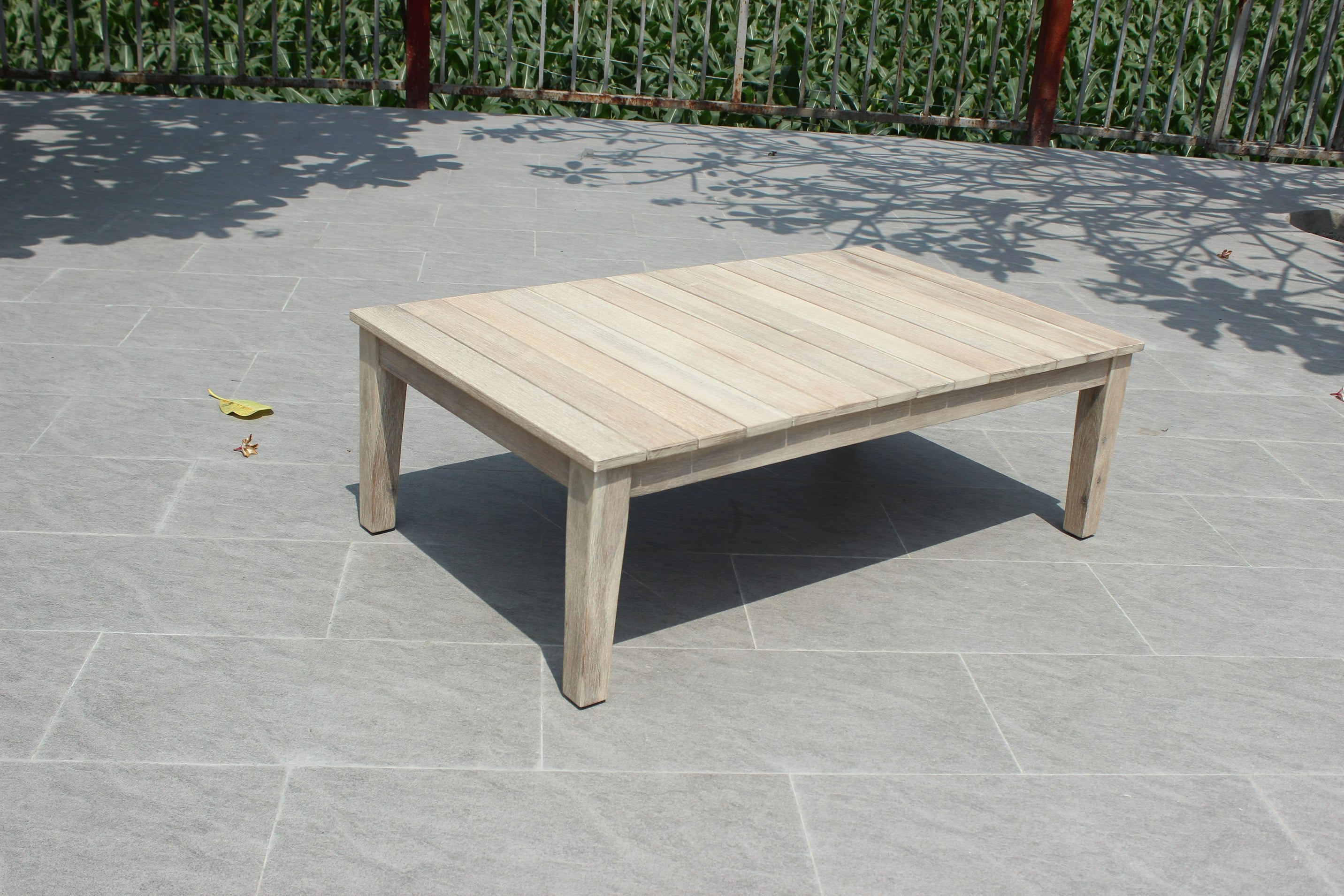 Renava Calm - Outdoor Grey + Acacia Sofa Set