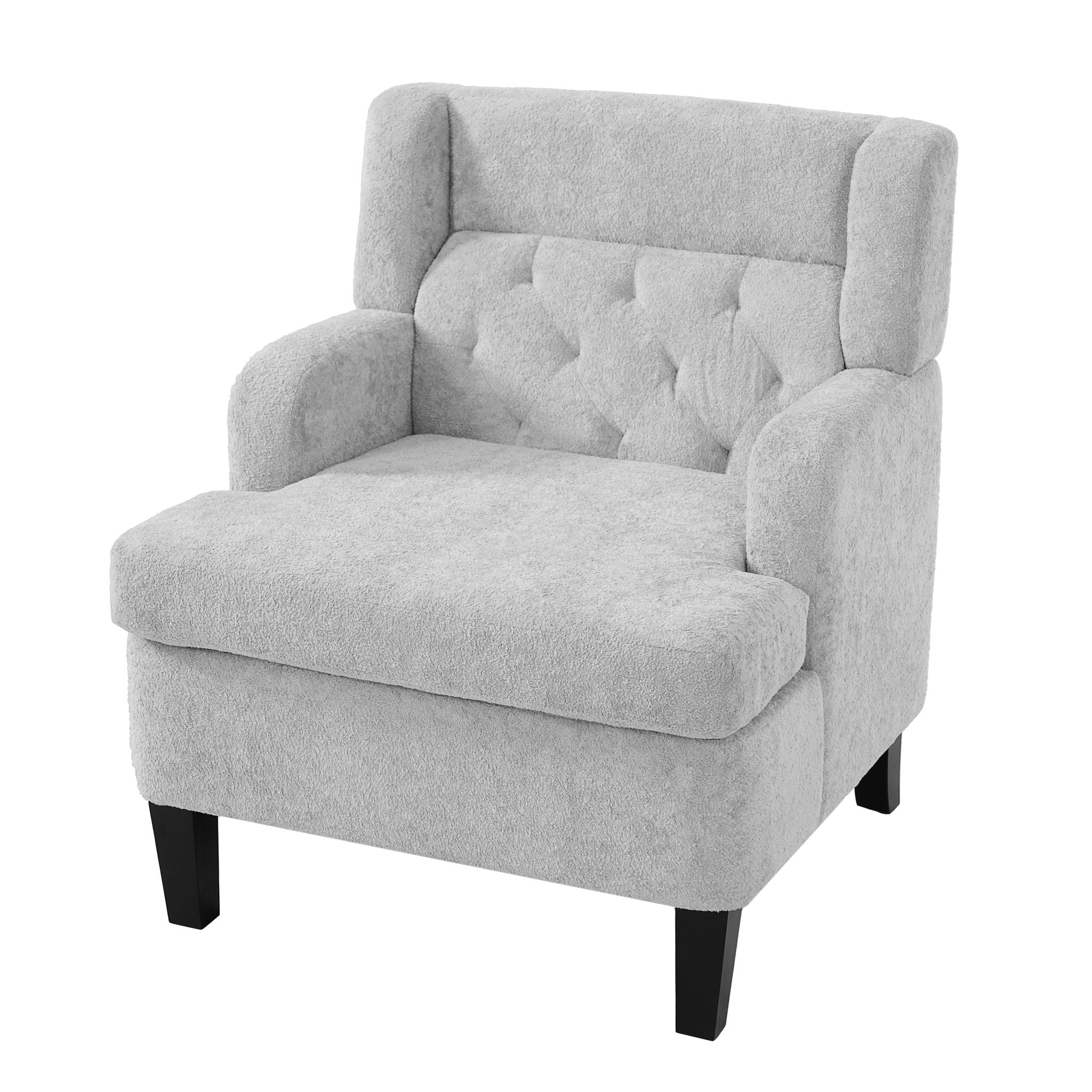 Modern Tufted Upholstered Accent Chair For Living Room