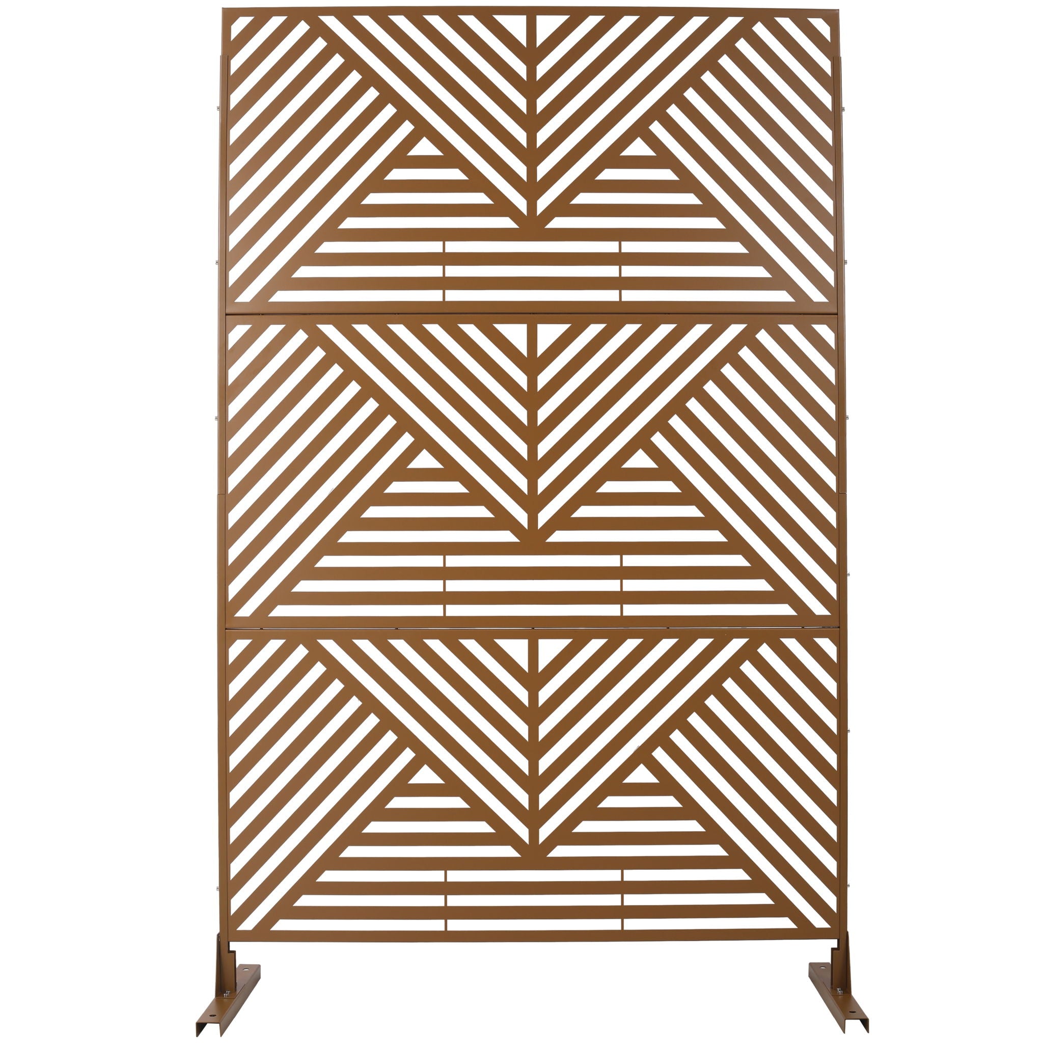 Freestanding Outdoor & Indoor Freestanding Metal Privacy Screen