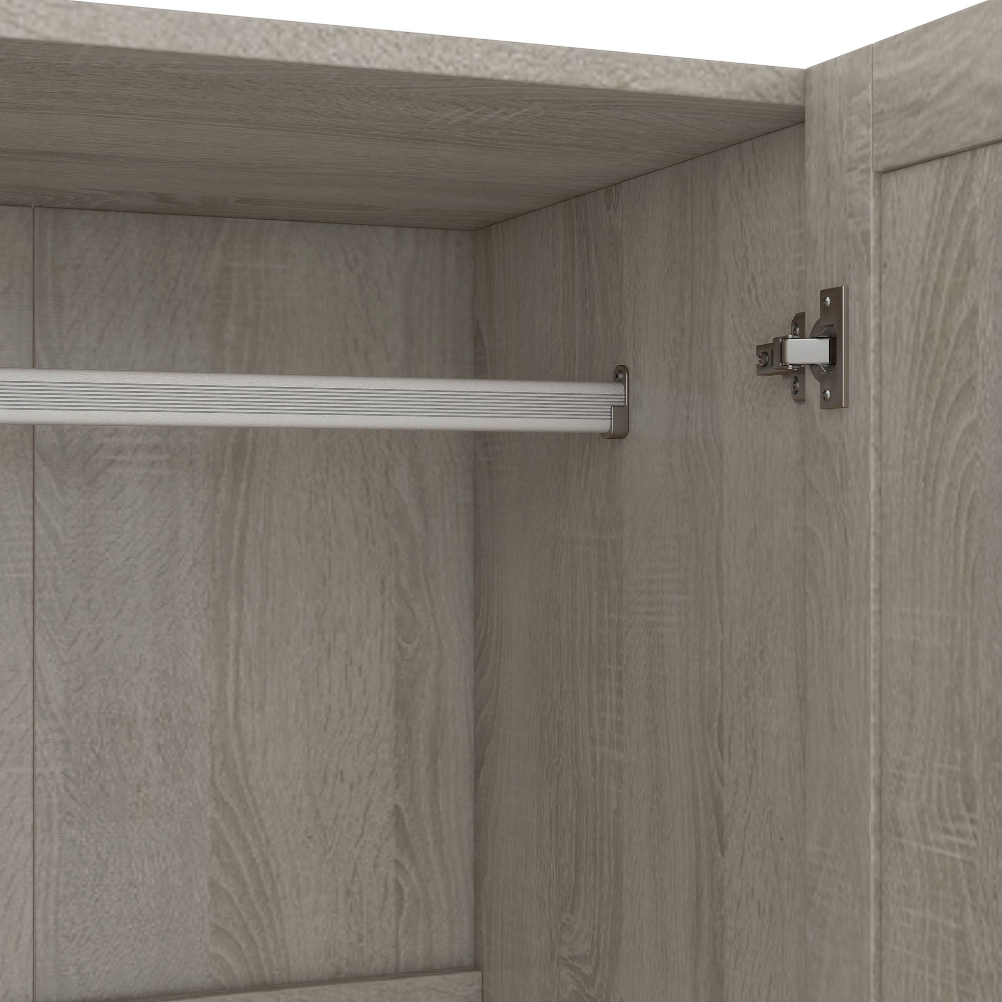 3 Door Shutter Wardrobe With Shelves