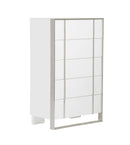 Modrest Cartier - Modern White + Stainless Steel Chest