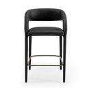 Modrest Faerron - Modern Black Leatherette Counter Chair