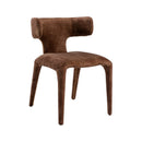 Modrest Saehee - Modern Camel Velvet Fabric Dining Chair