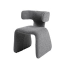 Modrest Bergman - Modern Light Grey Fabric Dining Chair