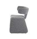 Modrest Bergman - Modern Light Grey Fabric Dining Chair