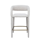 Modrest Faerron - Modern Light Grey Fabric Counter Chair
