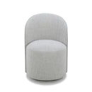 Modrest Correa - Modern Light Grey Fabric Swivel Dining Chair