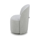 Modrest Correa - Modern Light Grey Fabric Swivel Dining Chair