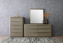 Modrest Lois - Modern Beige Shagreen + Brass Chest