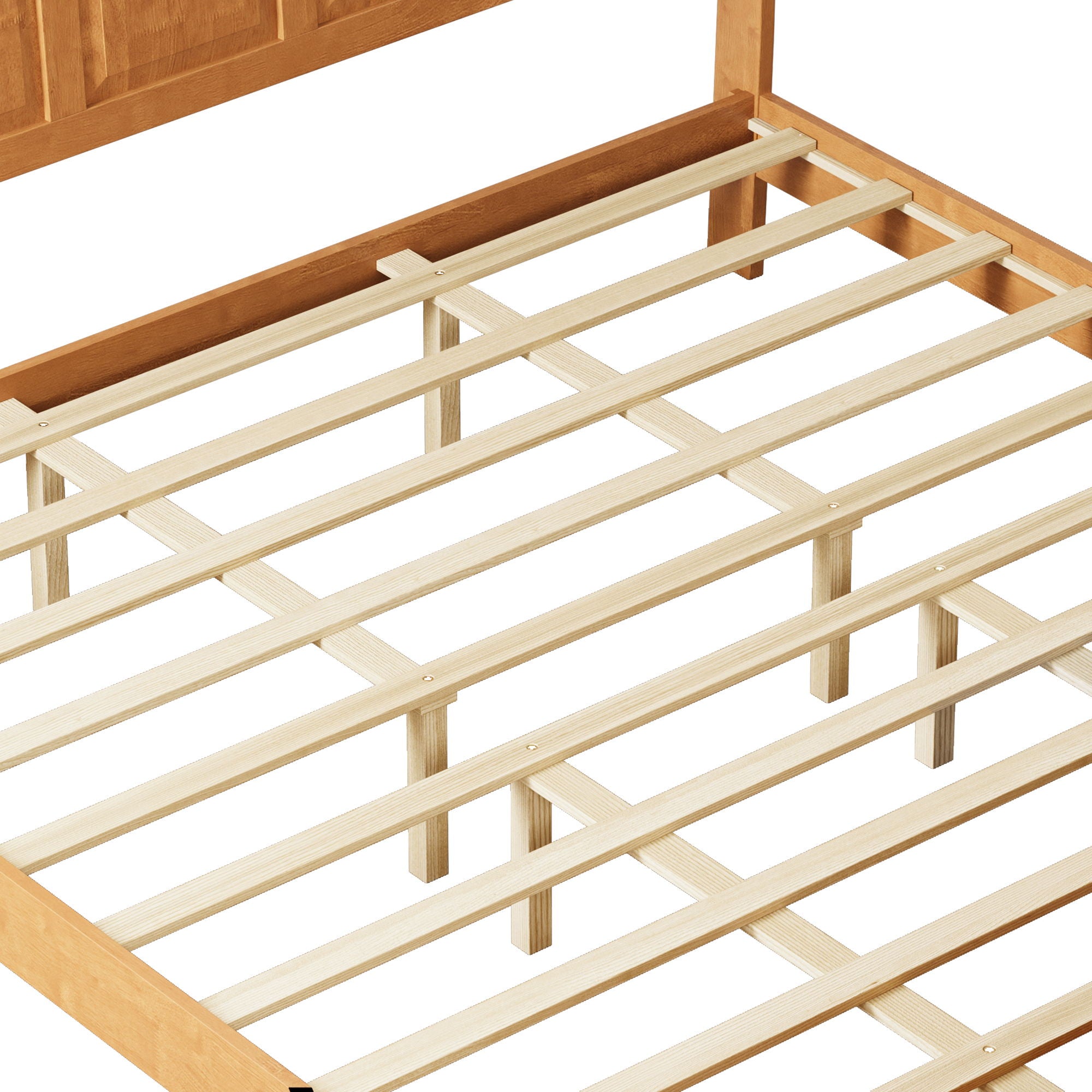 Sleigh Bed Frame With Tall Headboard And Storage Bench
