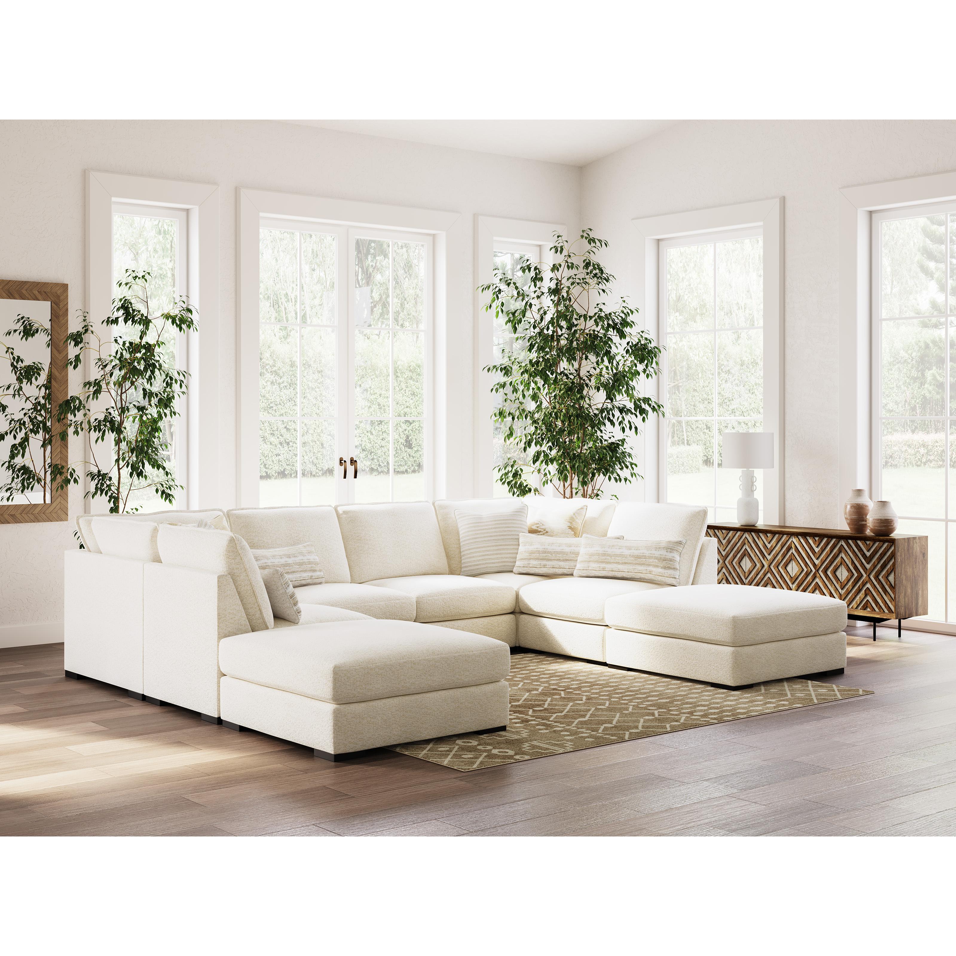 Diamond Modern Furniture Exclusive Design Donelson Creek Fabric Ottoman 4800208 IMAGE 5