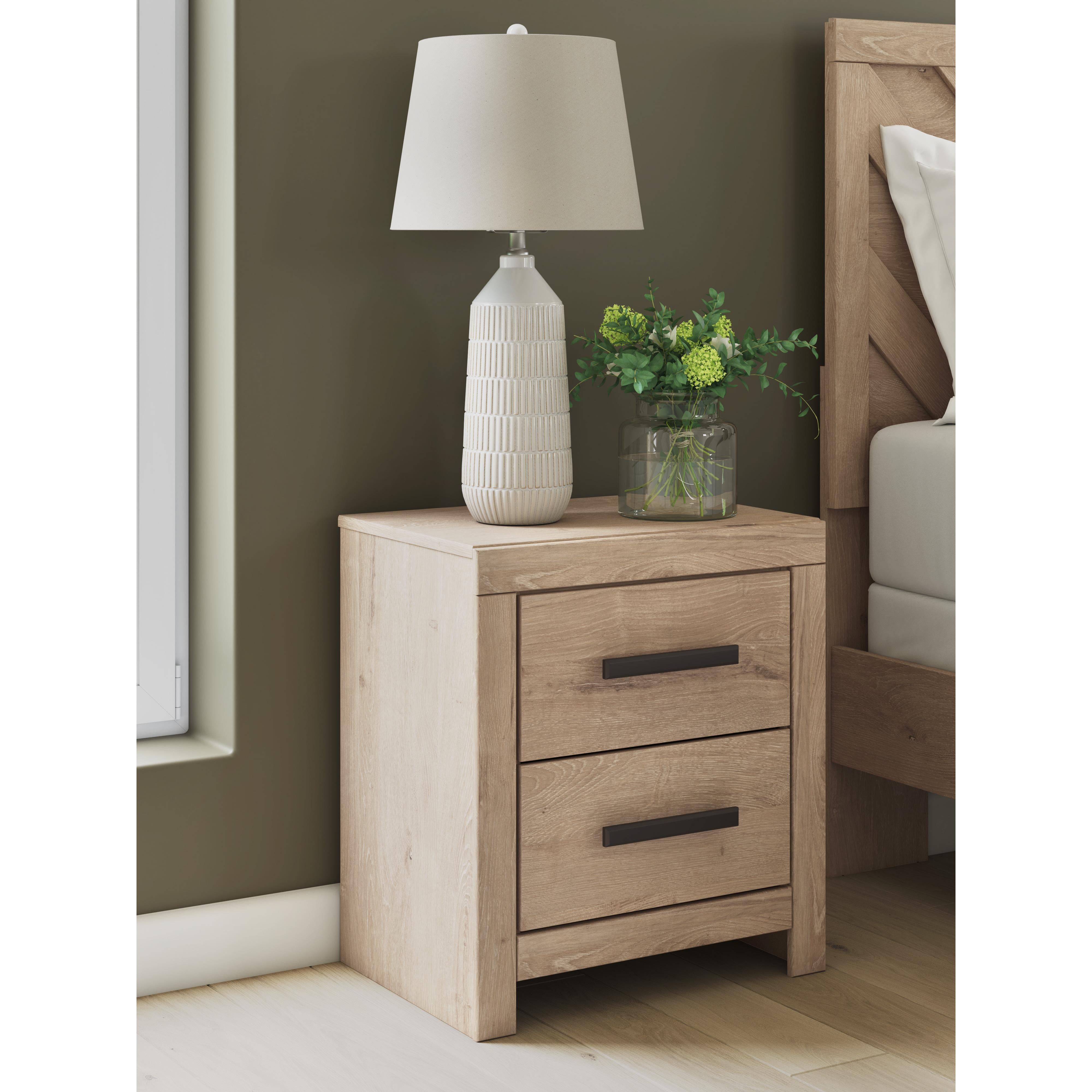 Diamond Modern Furniture Exclusive Design Sanginlane 2-Drawer Nightstand B3787-92 IMAGE 7
