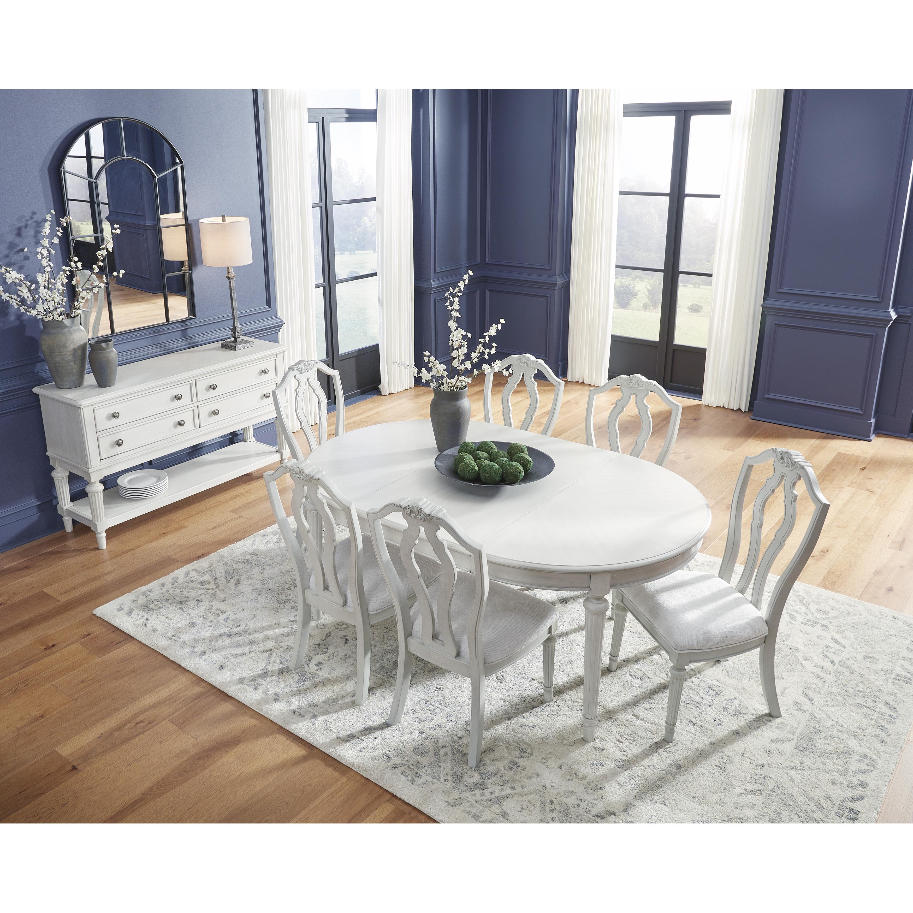 Diamond Modern Furniture Exclusive Design Oval Montelaine Dining Table D795-35 IMAGE 11