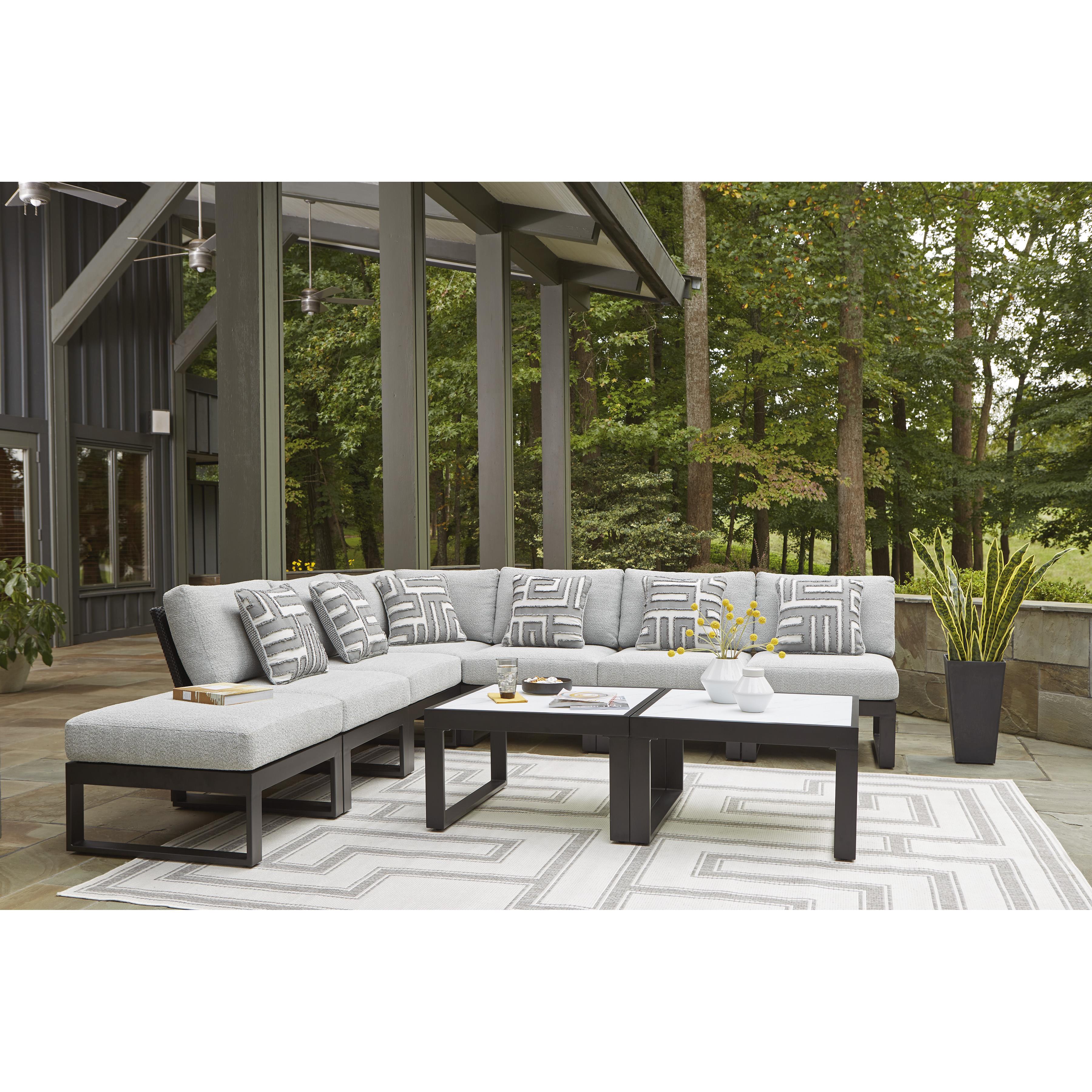 Diamond Modern Furniture Exclusive Design Outdoor Seating Ottomans P490-814 IMAGE 7