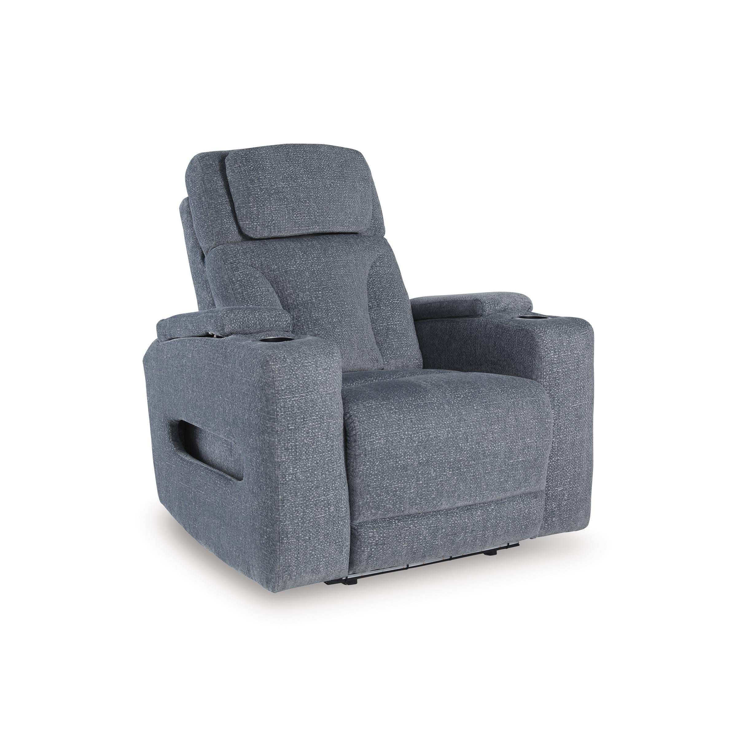 Diamond Modern Furniture Exclusive Design Studio Cave Power Fabric Recliner PC4980213 IMAGE 1