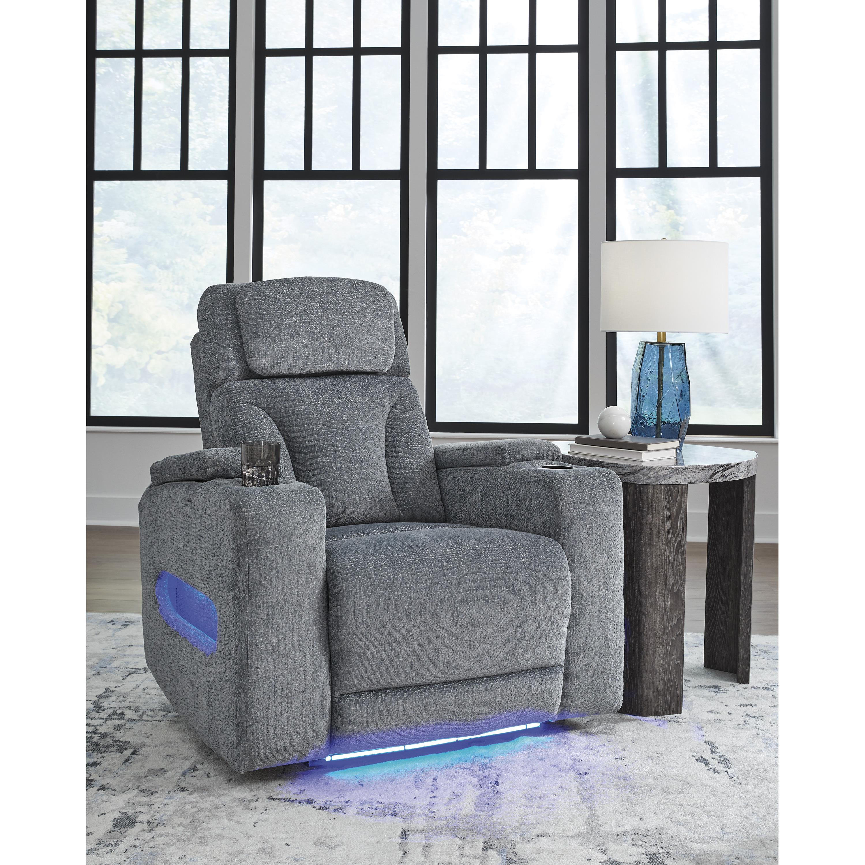 Diamond Modern Furniture Exclusive Design Studio Cave Power Fabric Recliner PC4980213 IMAGE 6