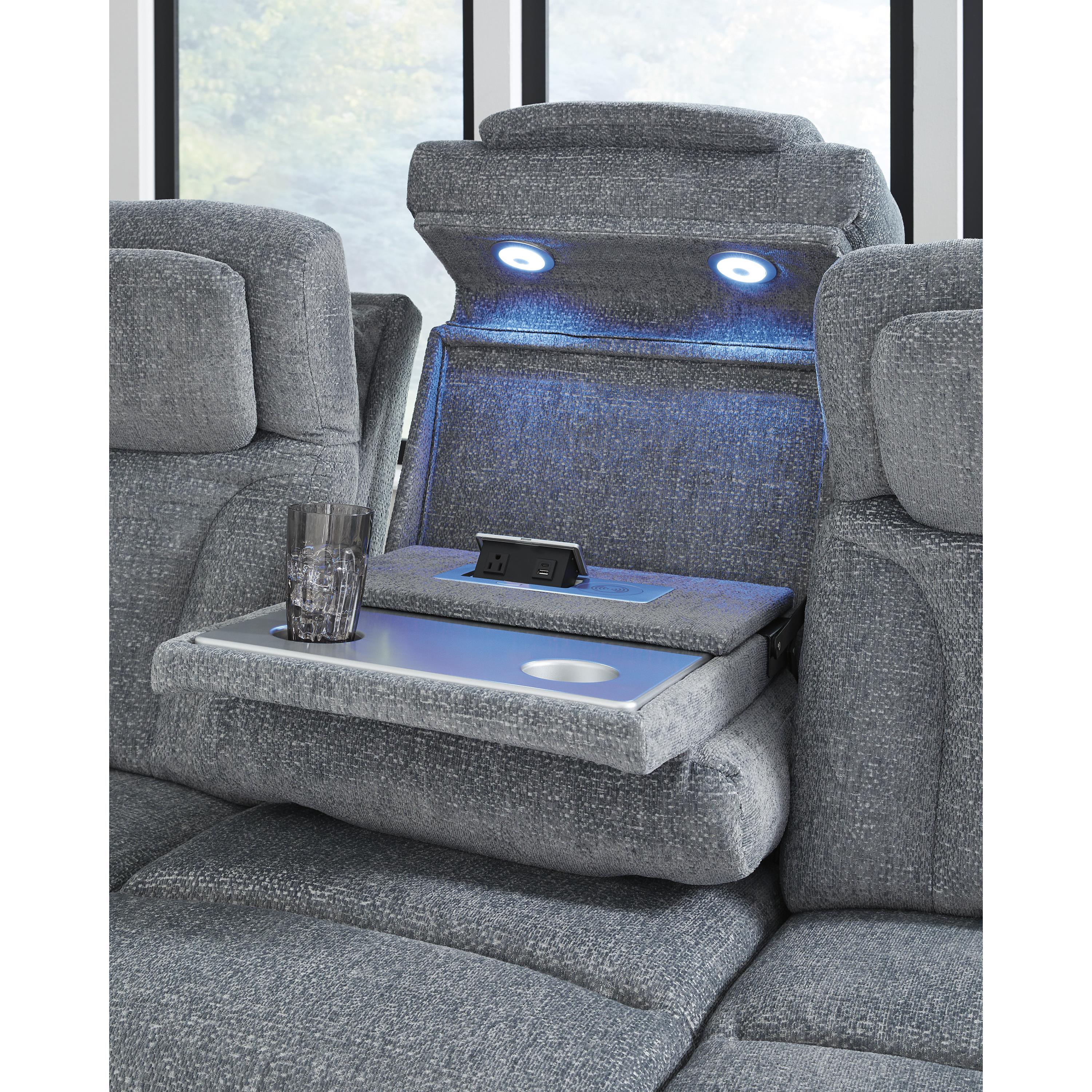 Diamond Modern Furniture Exclusive Design Studio Cave Power Reclining Fabric Sofa PC4980215 IMAGE 8