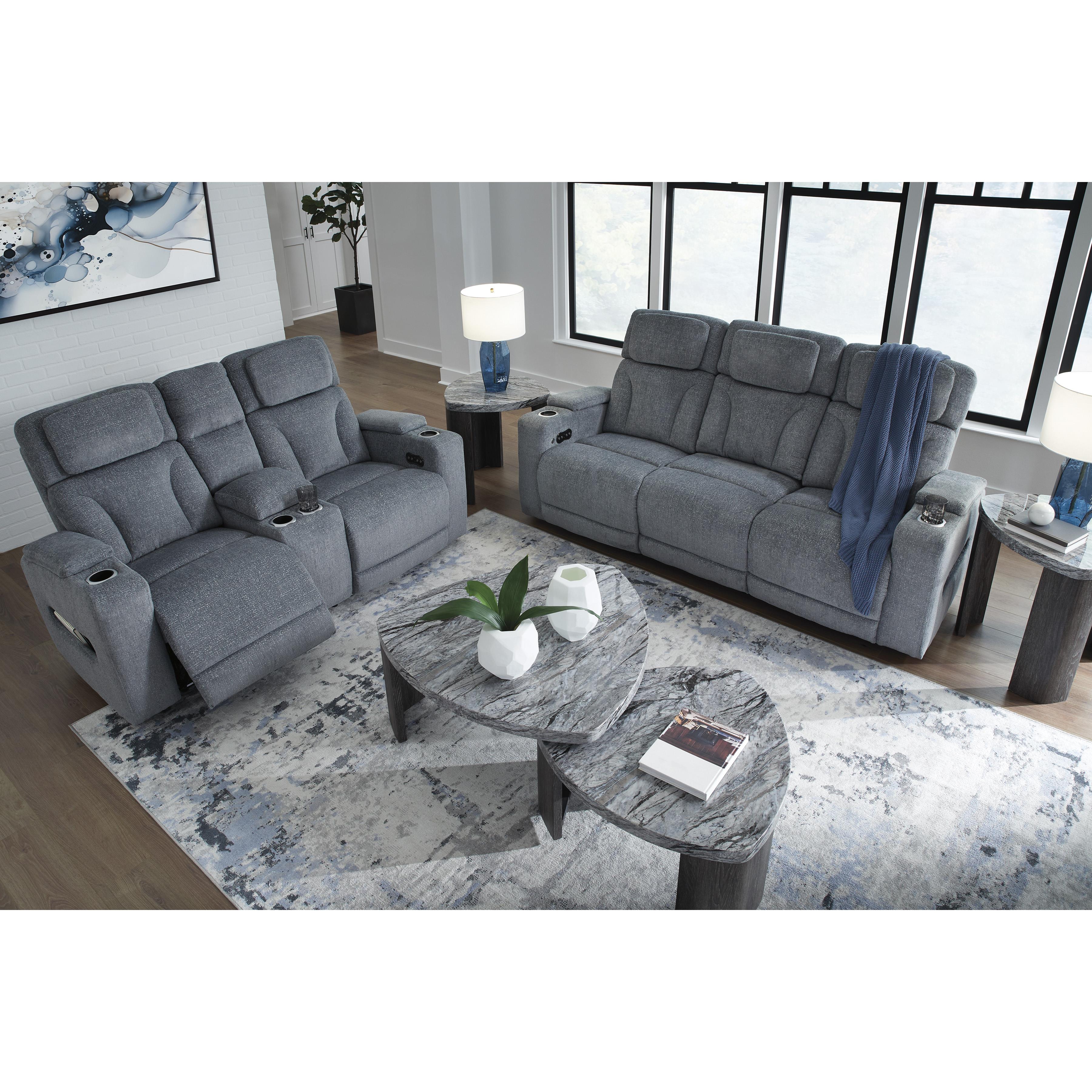 Diamond Modern Furniture Exclusive Design Studio Cave Power Reclining Fabric Loveseat with Console PC4980218 IMAGE 13