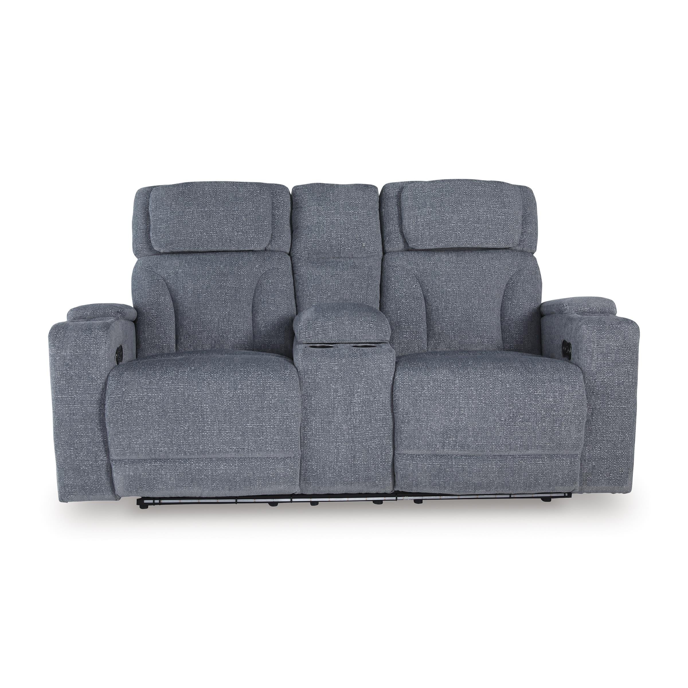 Diamond Modern Furniture Exclusive Design Studio Cave Power Reclining Fabric Loveseat with Console PC4980218 IMAGE 3