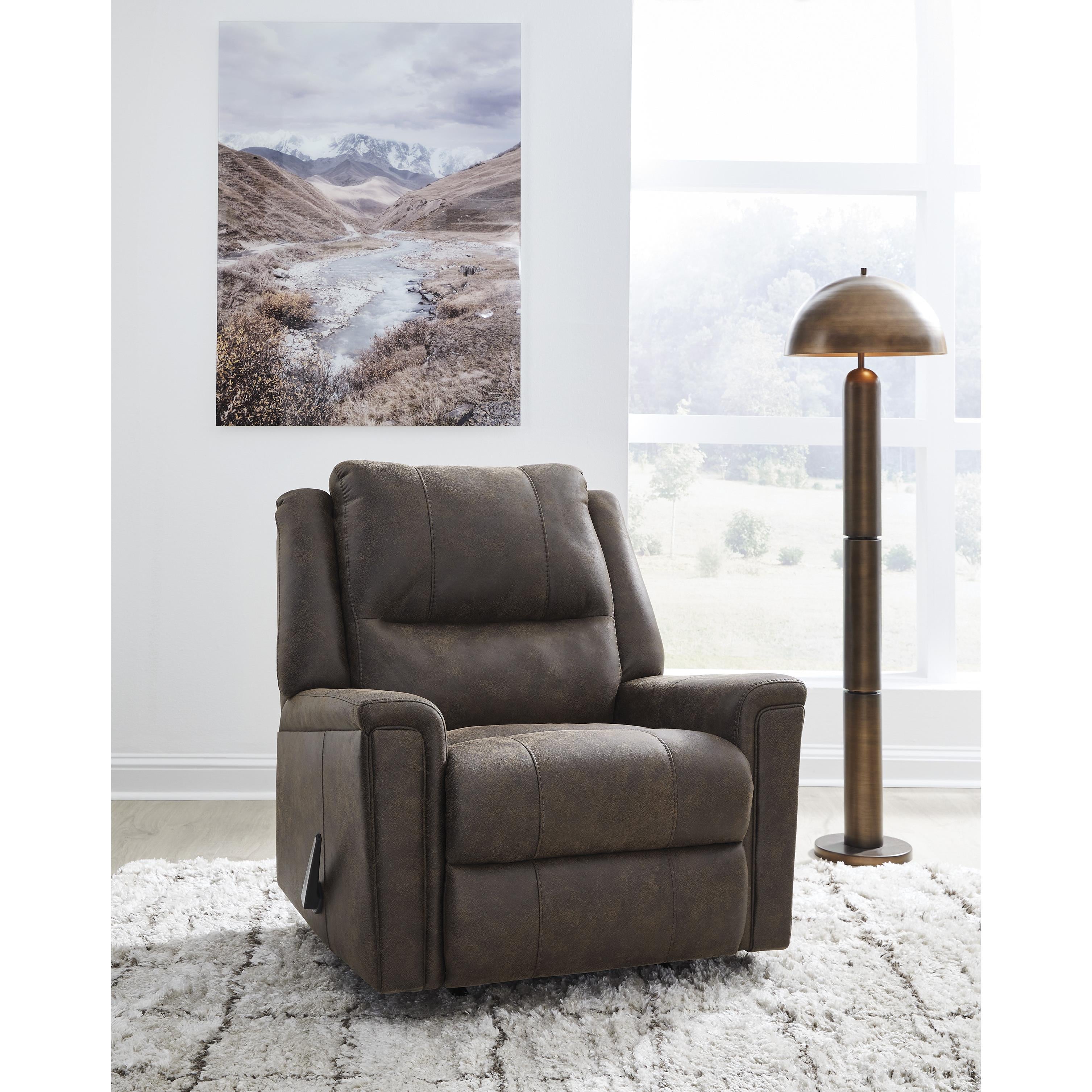 Diamond Modern Furniture Exclusive Design Lixtowel Rocker Leather Look Recliner PC5300425 IMAGE 6