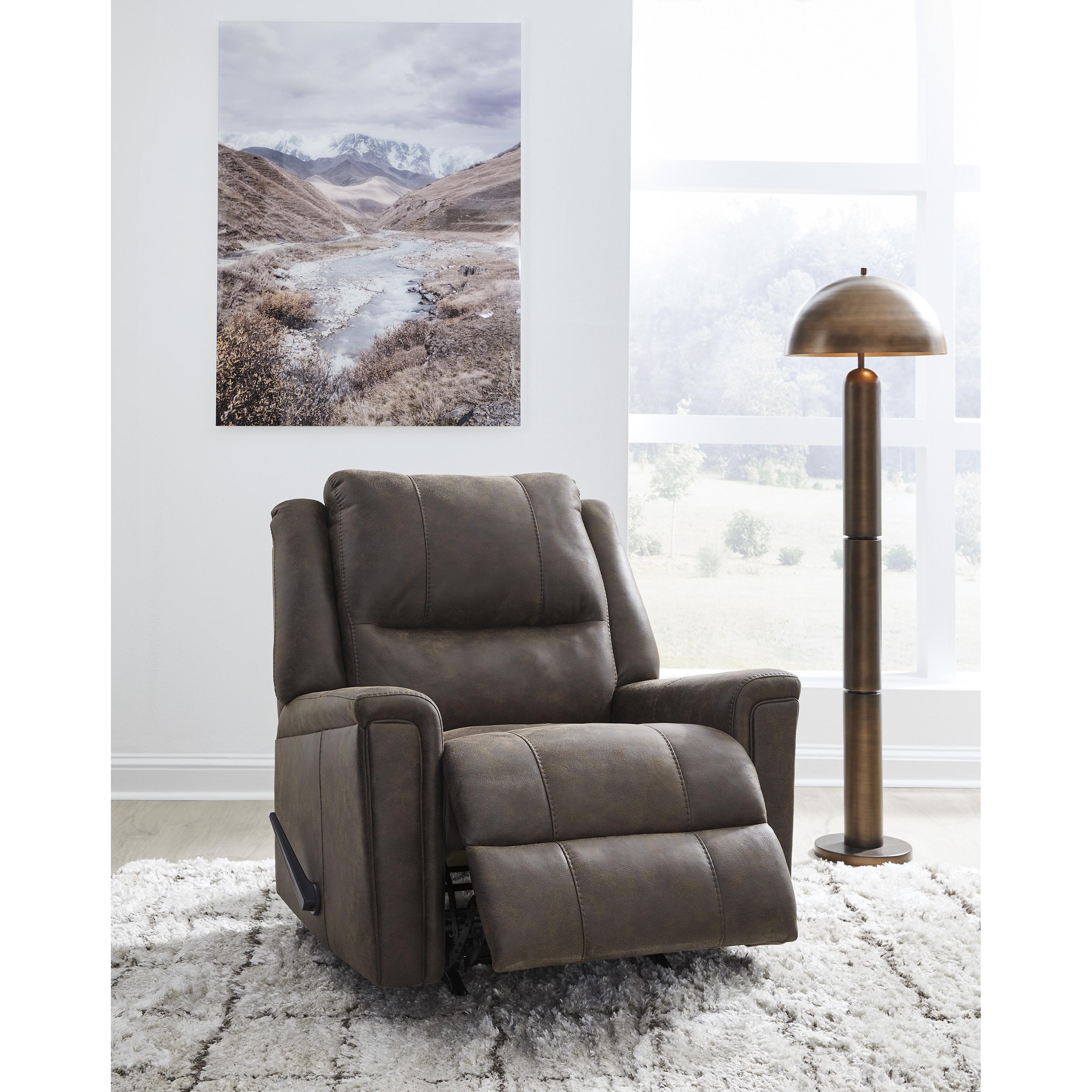 Diamond Modern Furniture Exclusive Design Lixtowel Rocker Leather Look Recliner PC5300425 IMAGE 7