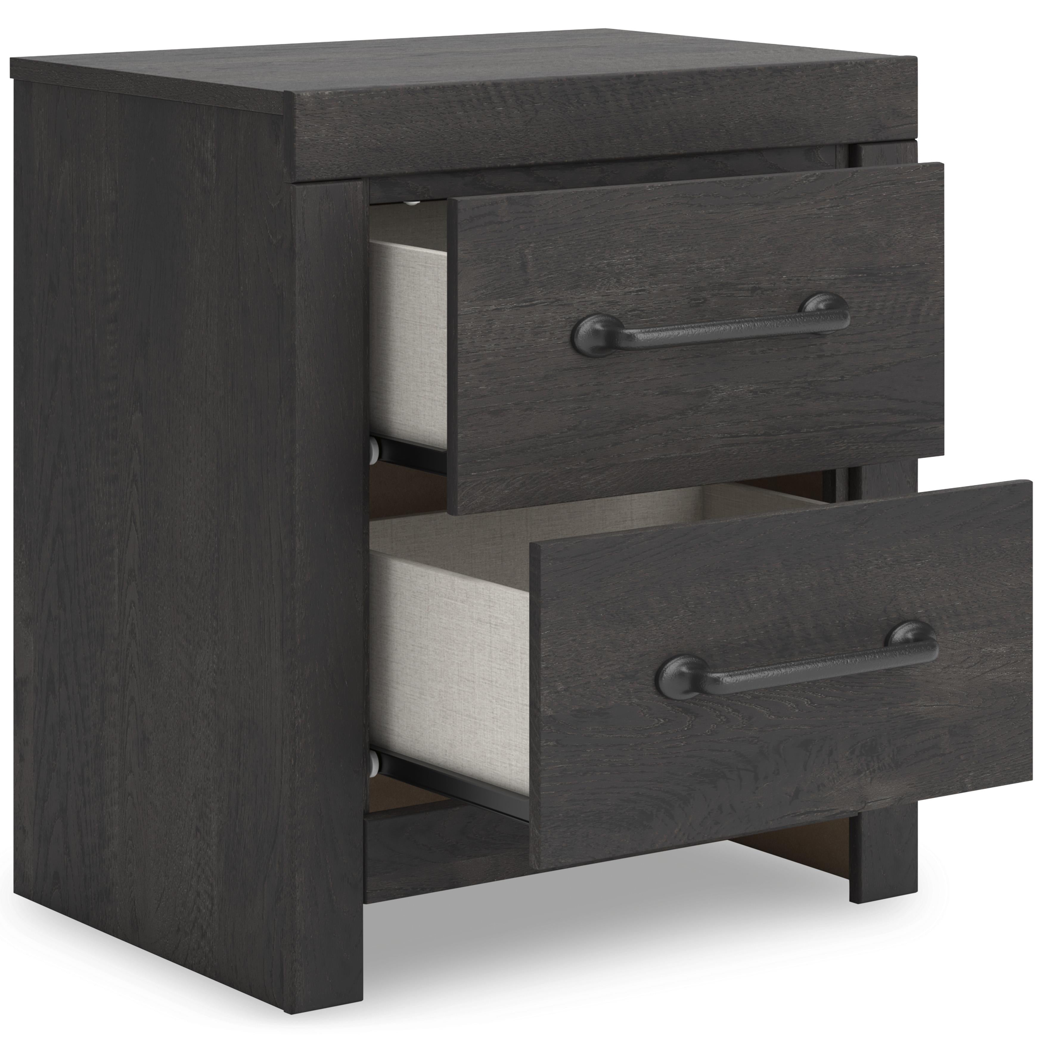Diamond Modern Furniture Exclusive Design Hollivern 2-Drawer Nightstand PCB2108-92 IMAGE 2