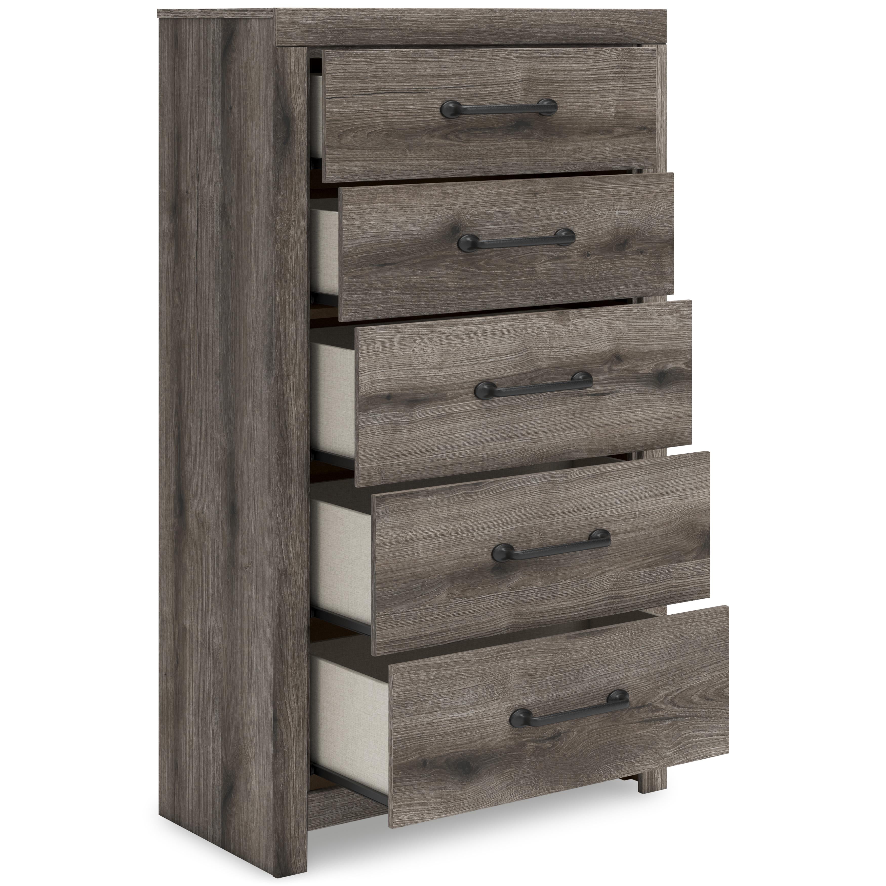 Diamond Modern Furniture Exclusive Design Graystorm 5-Drawer Chest PCB2405-46 IMAGE 2