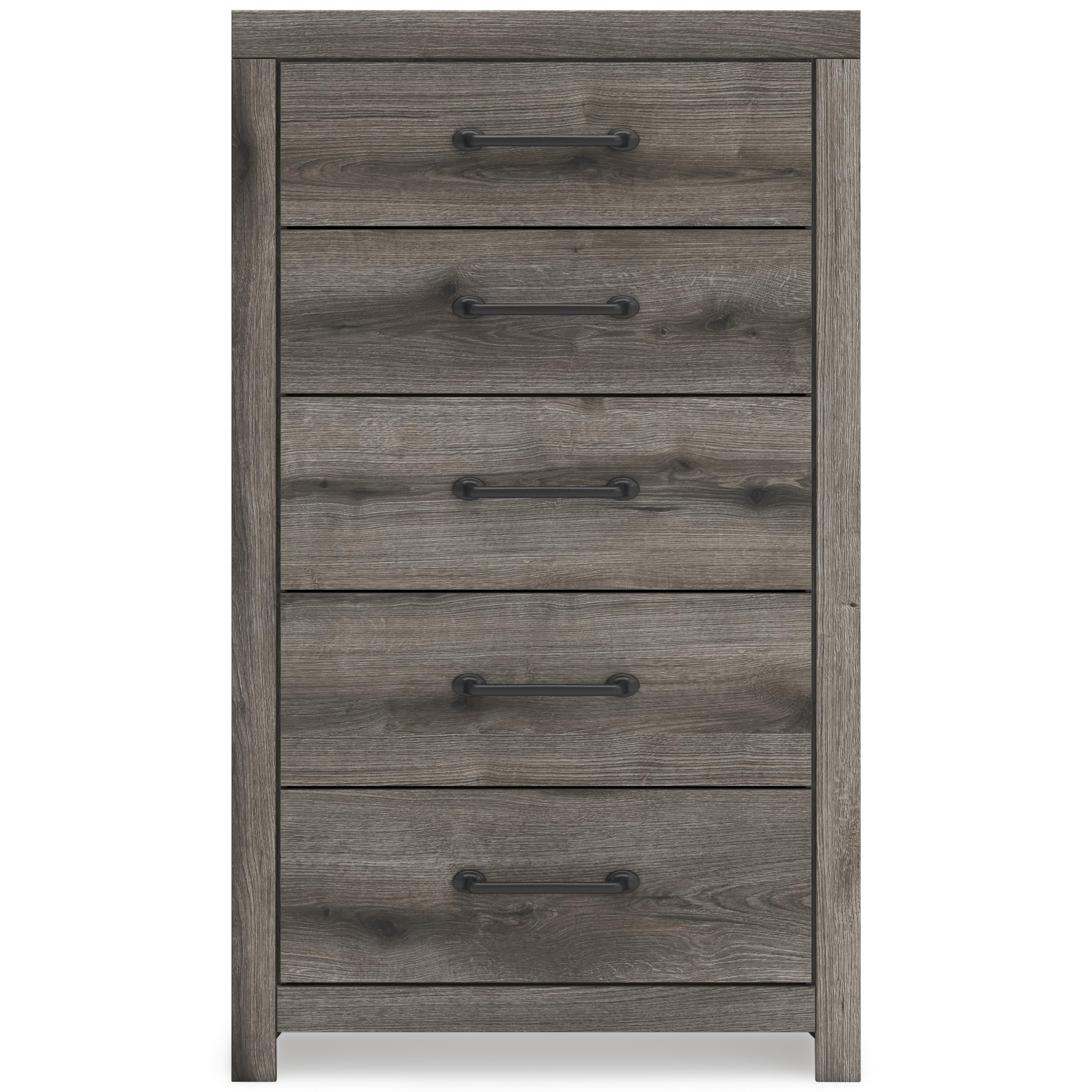 Diamond Modern Furniture Exclusive Design Graystorm 5-Drawer Chest PCB2405-46 IMAGE 3