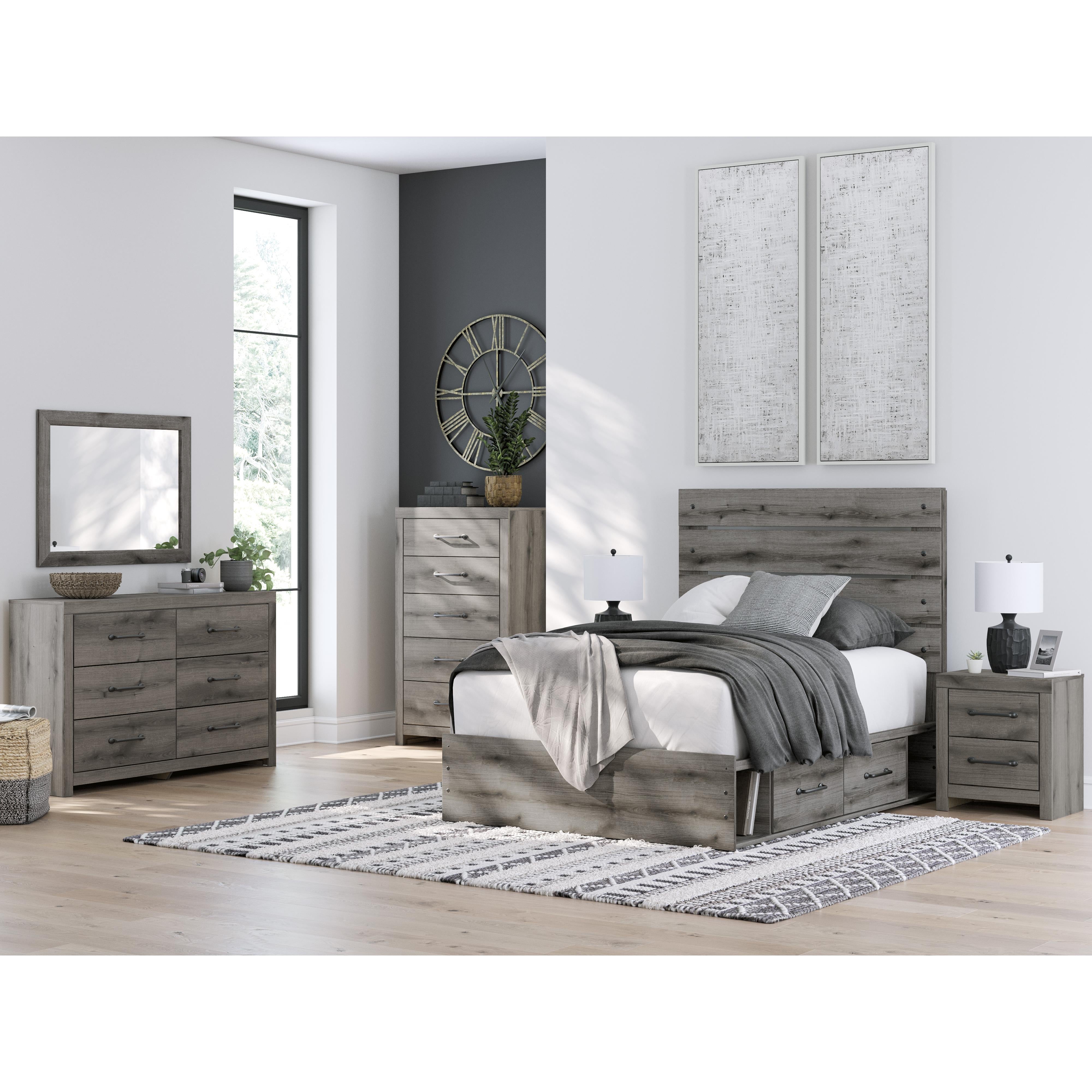 Diamond Modern Furniture Exclusive Design Graystorm 2-Drawer Nightstand PCB2405-92 IMAGE 13