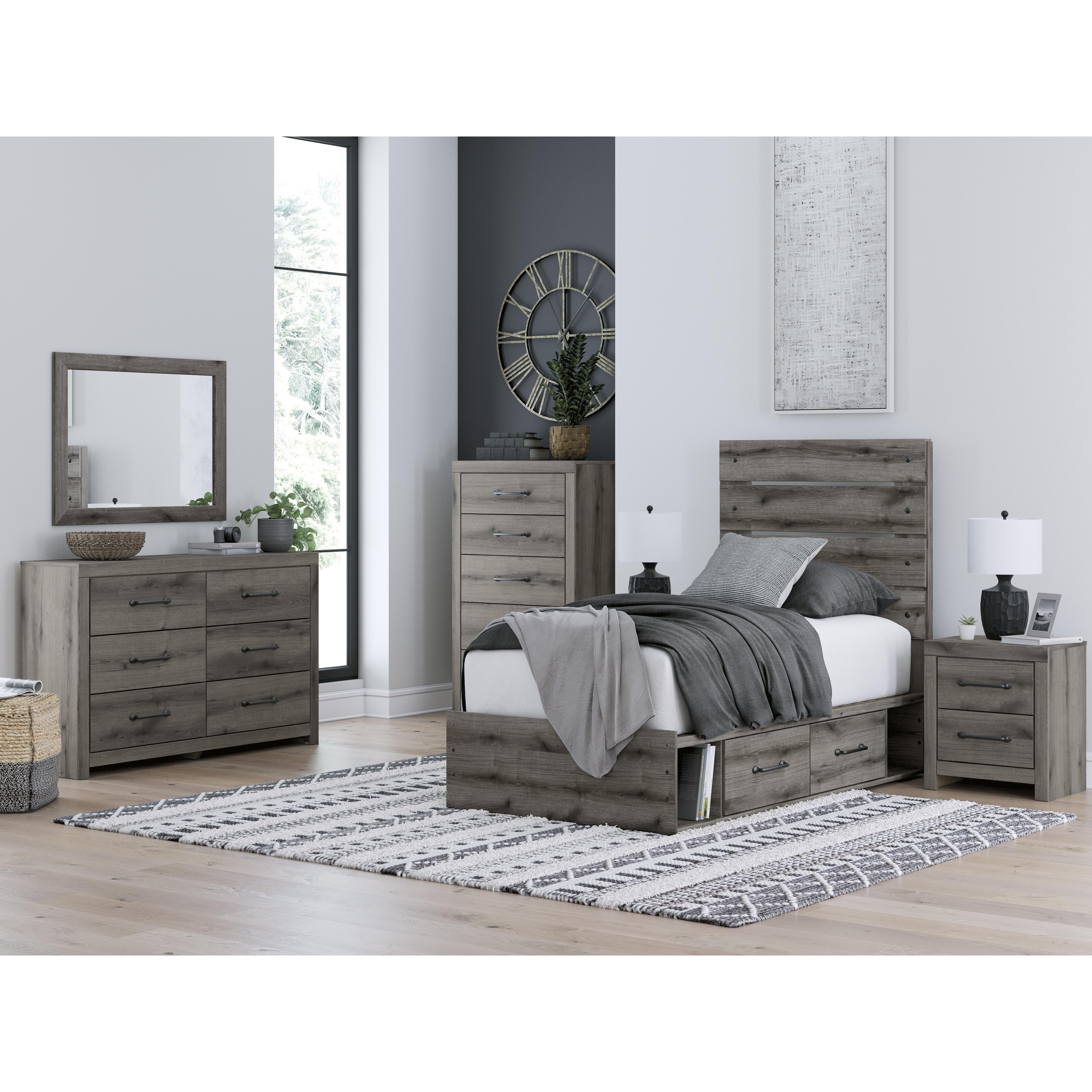 Diamond Modern Furniture Exclusive Design Graystorm 2-Drawer Nightstand PCB2405-92 IMAGE 19