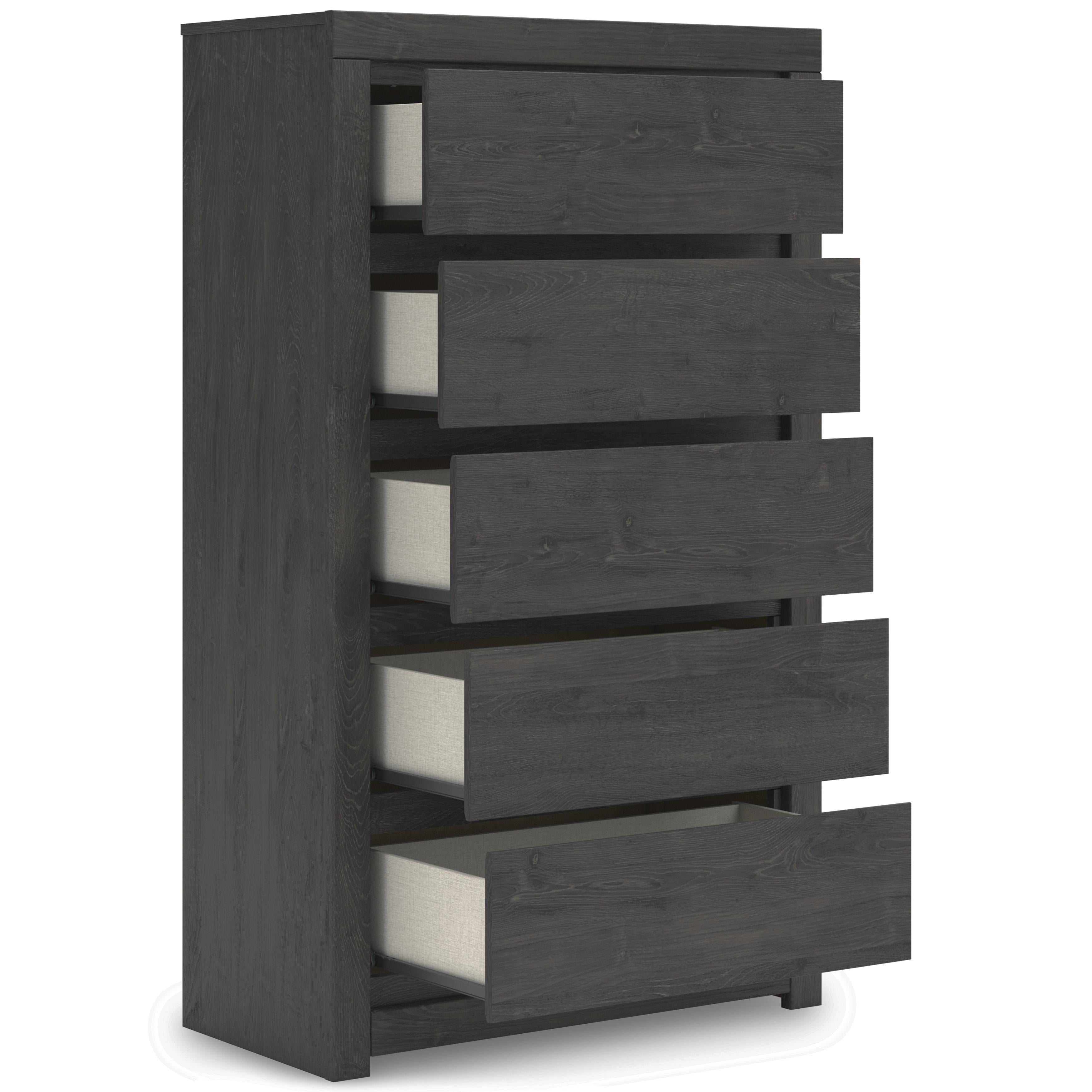 Diamond Modern Furniture Exclusive Design Fraluna 5-Drawer Chest PCB3370-46 IMAGE 2